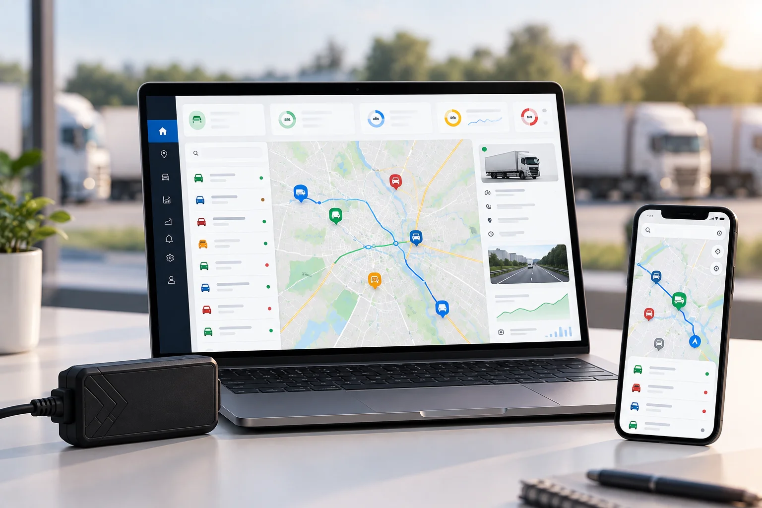 Wheels Tracker Real-Time GPS Fleet Telematics Dashboard